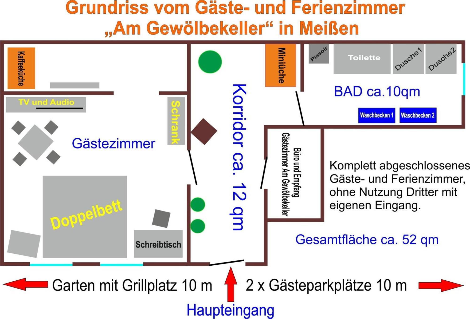 Gaestezimmer- Und Ferienzimmer Am Gewoelbekeller Meissen Bagian luar foto